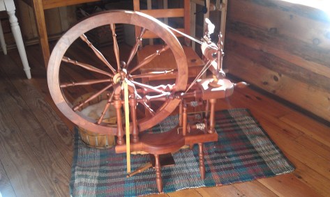 Reproduction of a Norwegian spinning wheel.