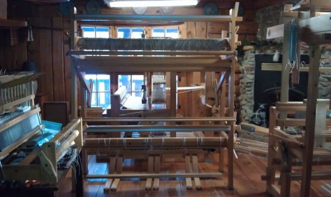 Glimakra Regina (vertical) tapestry/rug loom, now assembled in the studio.