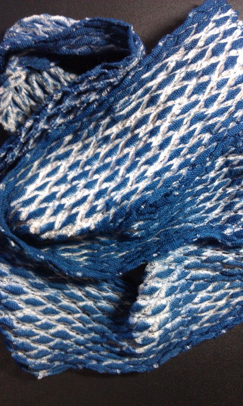 Crinkly when first opened.