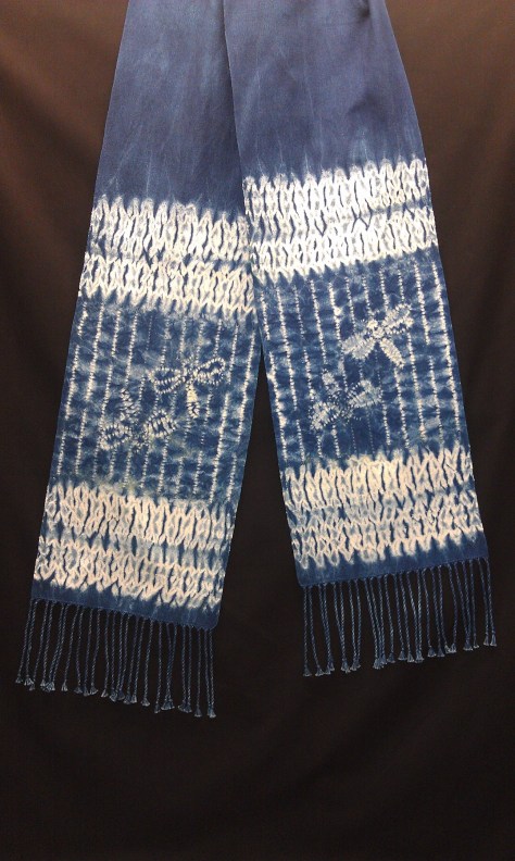 Dragonflies border scarf.