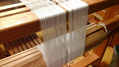 New 15 yard warp of 16/2 cotton.